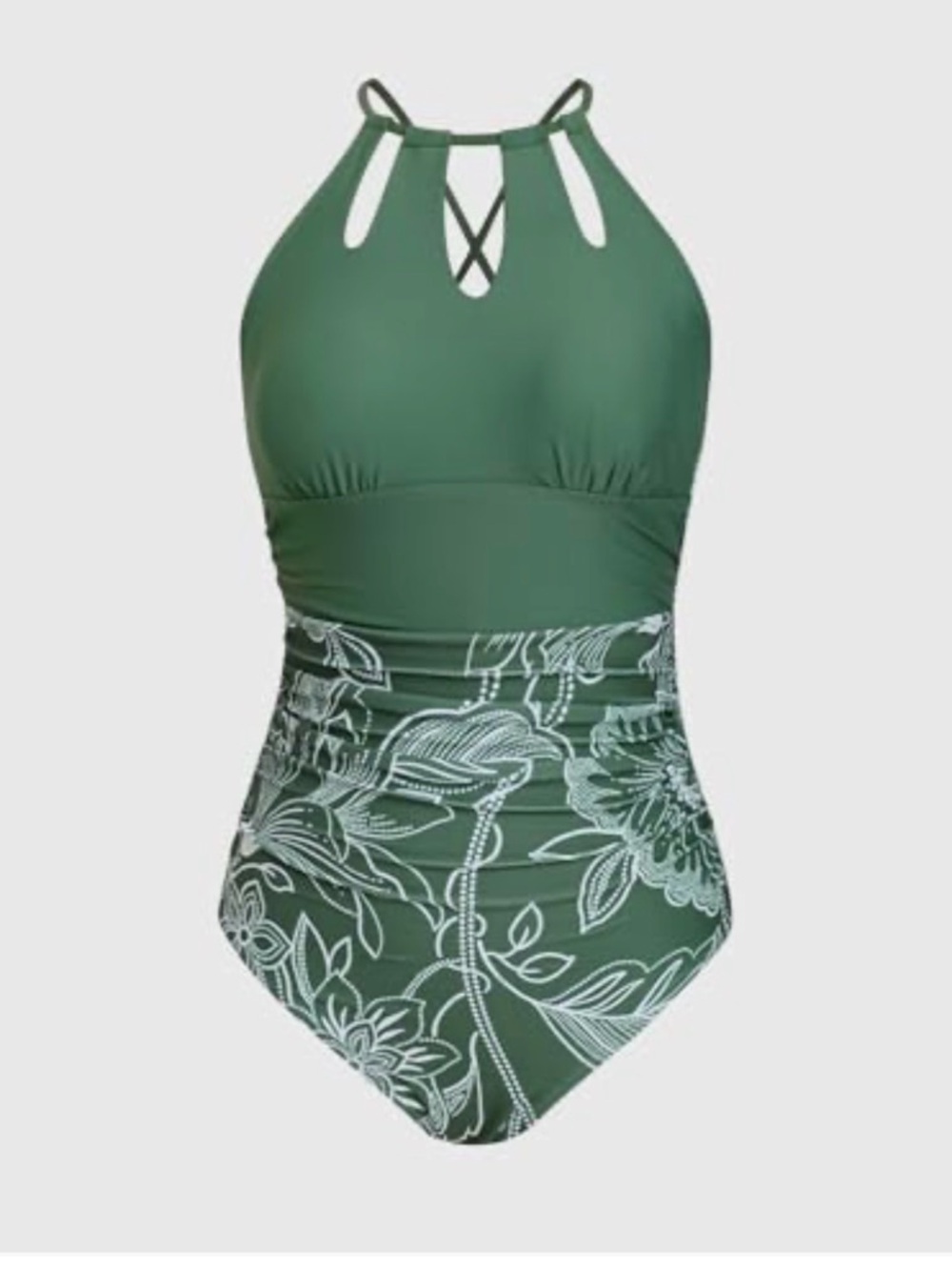 NWT Cupshe high neck tummy control one piece swimsuit.